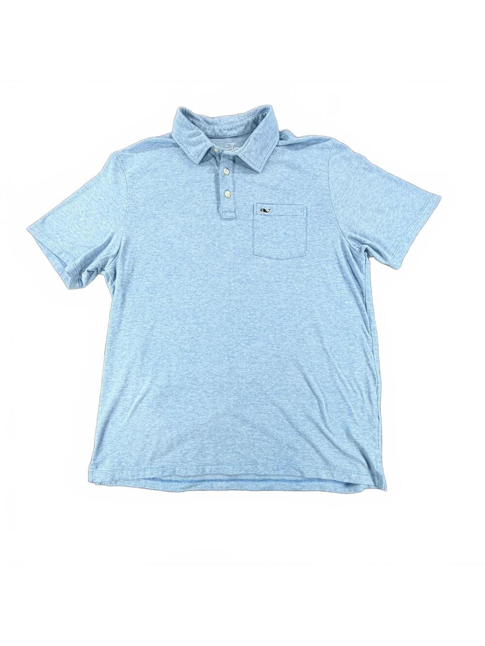 Men's Vineyard Vines Edgartown Polo Shirt Light Blue, Size M